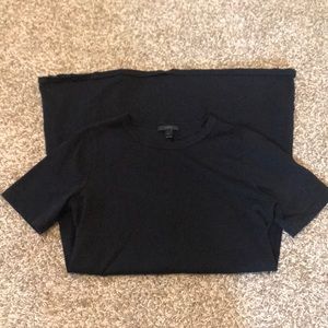 Black JCrew T-shirt dress